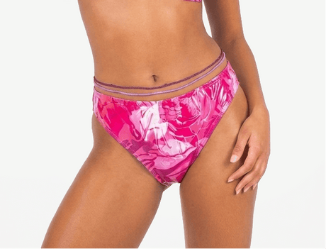 Isabelle Pennington-Edmead Bikini bottom S / Pink Palm Calypso High Waisted Bottoms in Pink Palm Print