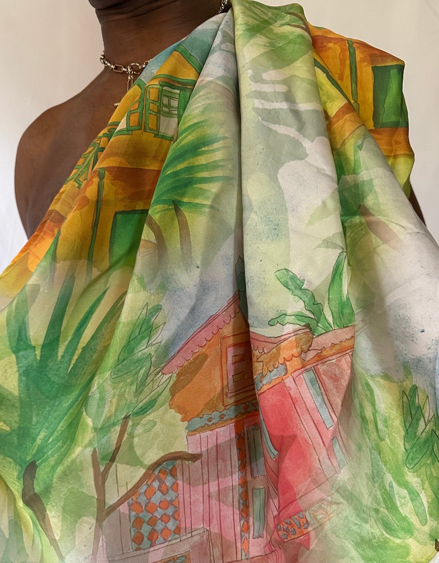 Isabelle Pennington-Edmead Homecoming Print Silk Scarf Rental