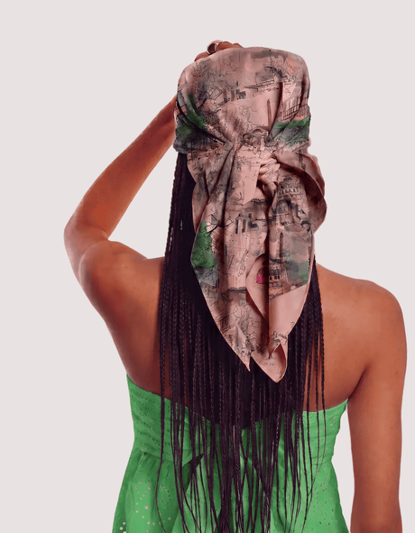 Isabelle Pennington-Edmead Manchester Mill Print Silk Scarf - Large