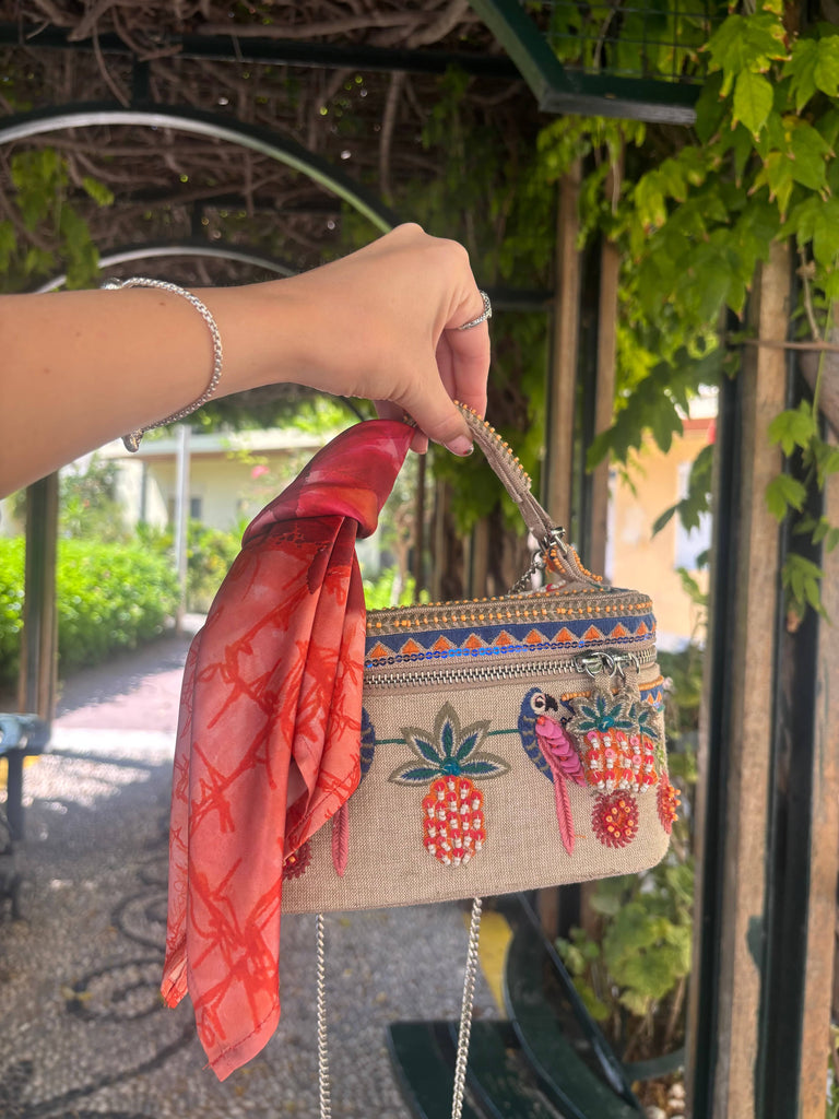 Isabelle Pennington-Edmead Pineapple Print scarf