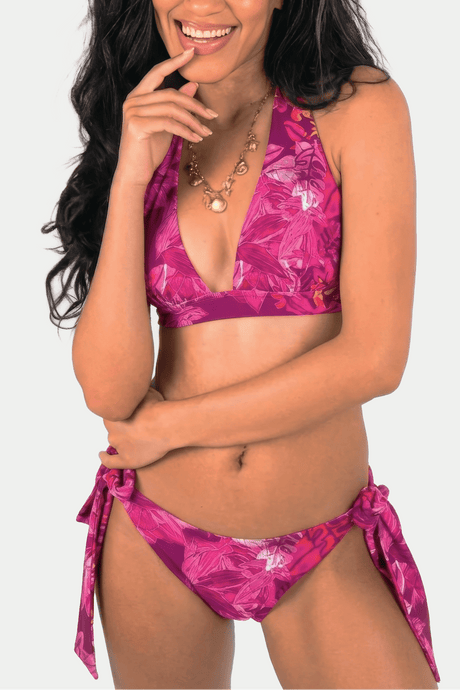 Isabelle Pennington-Edmead Rumba Bikini Set in Pink Palm