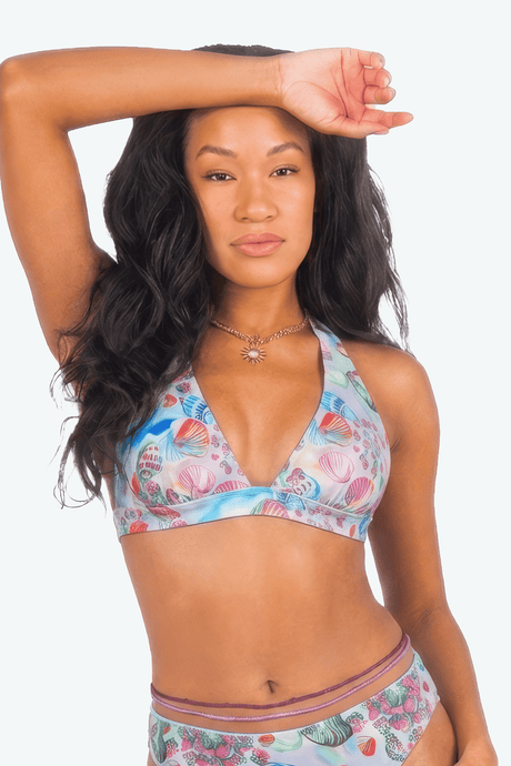 Isabelle Pennington-Edmead Rumba Bikini Set in Shell Print