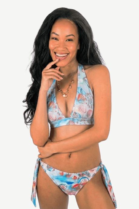 Isabelle Pennington-Edmead Rumba Bikini Set in Shell Print