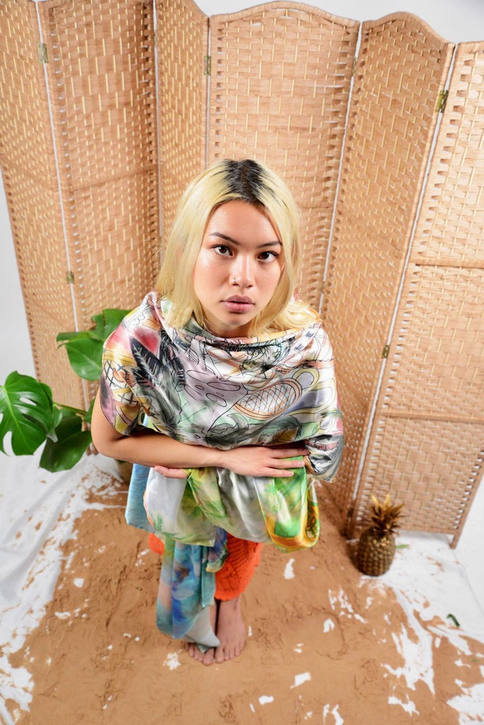 Isabelle Pennington-Edmead scarf Sanctuary Print Silk Scarf