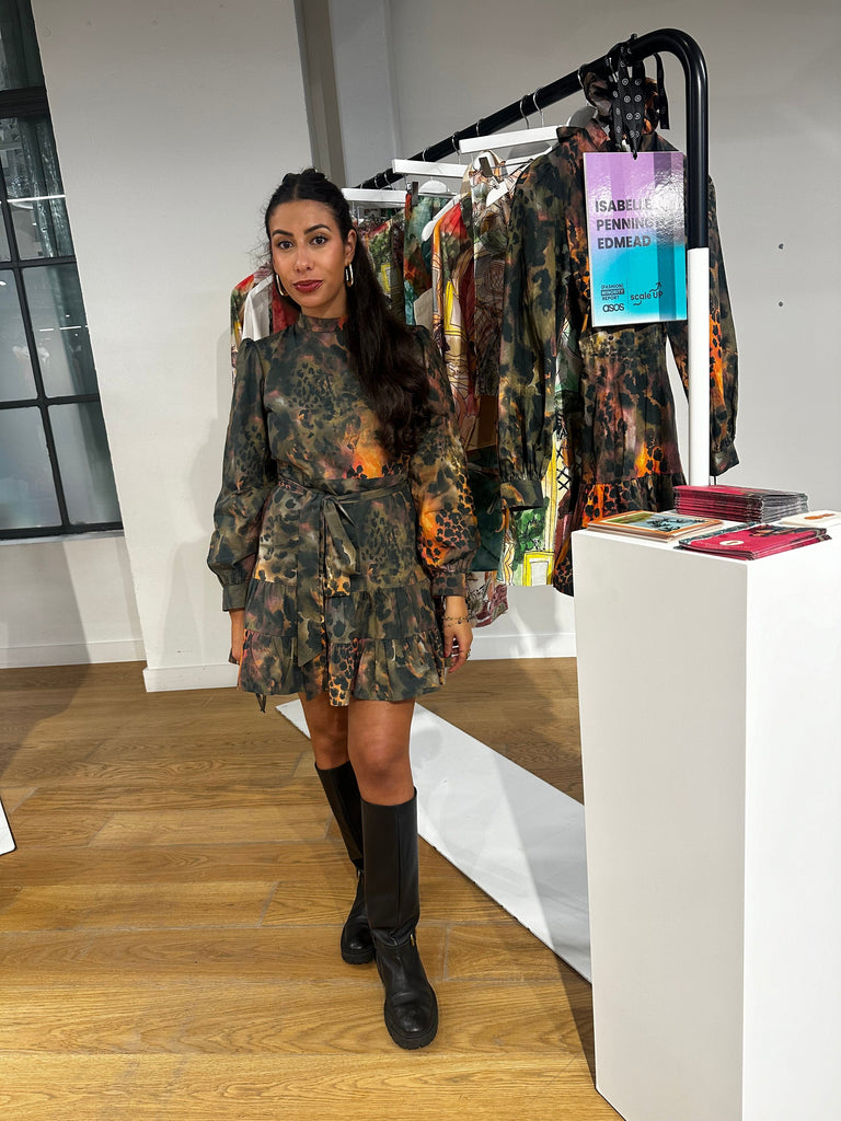 Isabelle Pennington-Edmead Tigershell Mini Dress