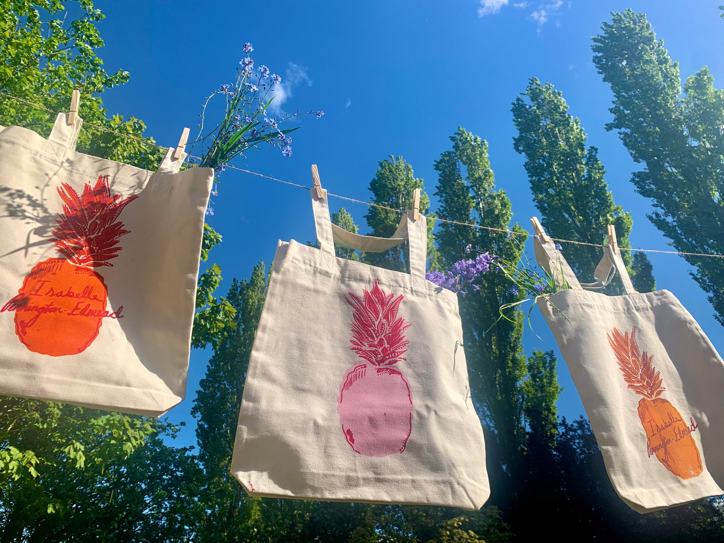 Special edition Pineapple canvas bags