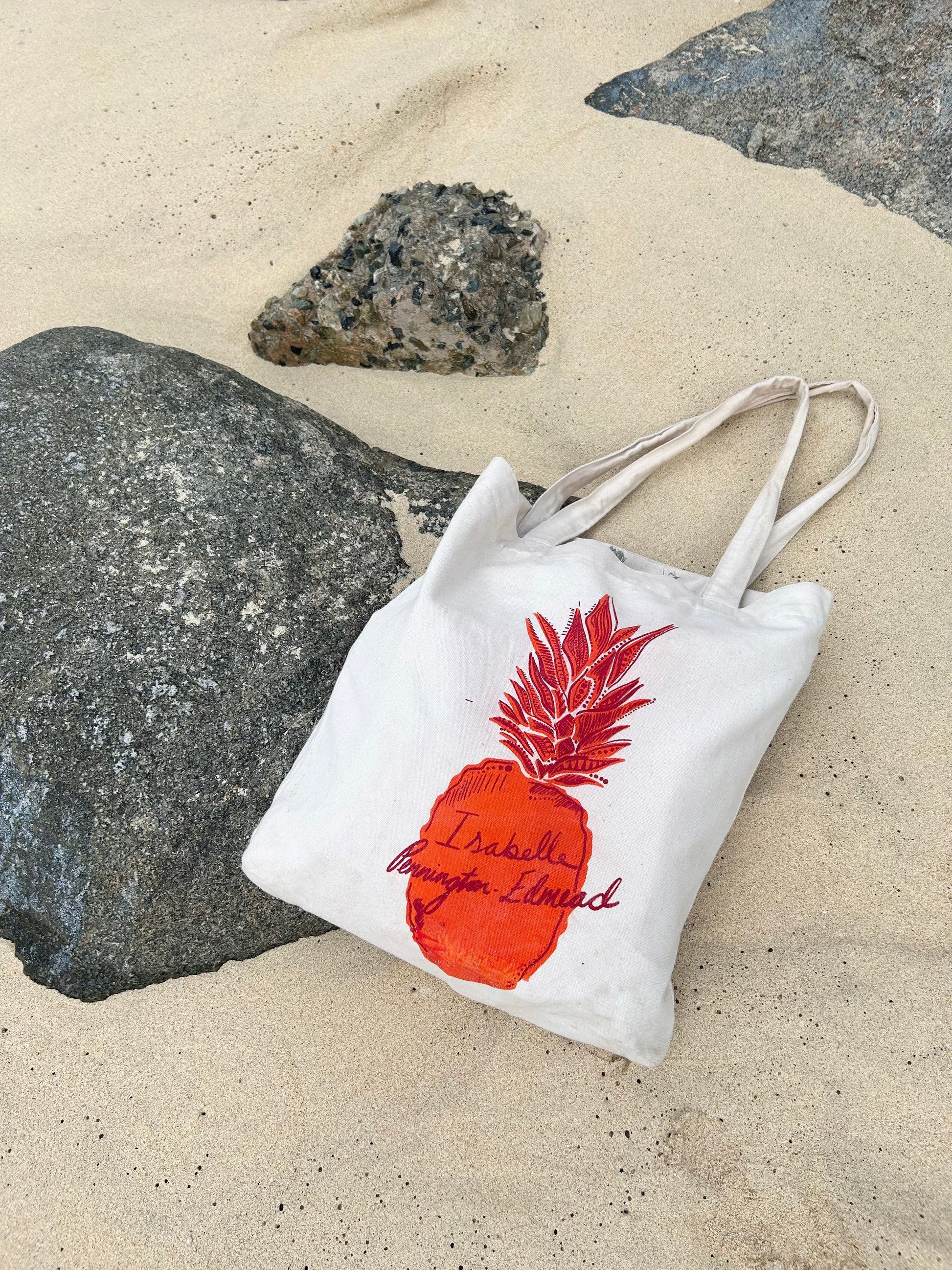 Special edition Pineapple canvas bags Pink pineapple
