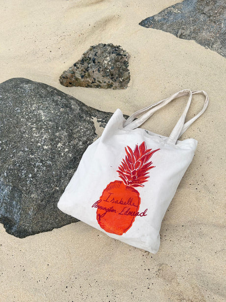 Isabelle Pennington-Edmead Special edition Pineapple canvas bags